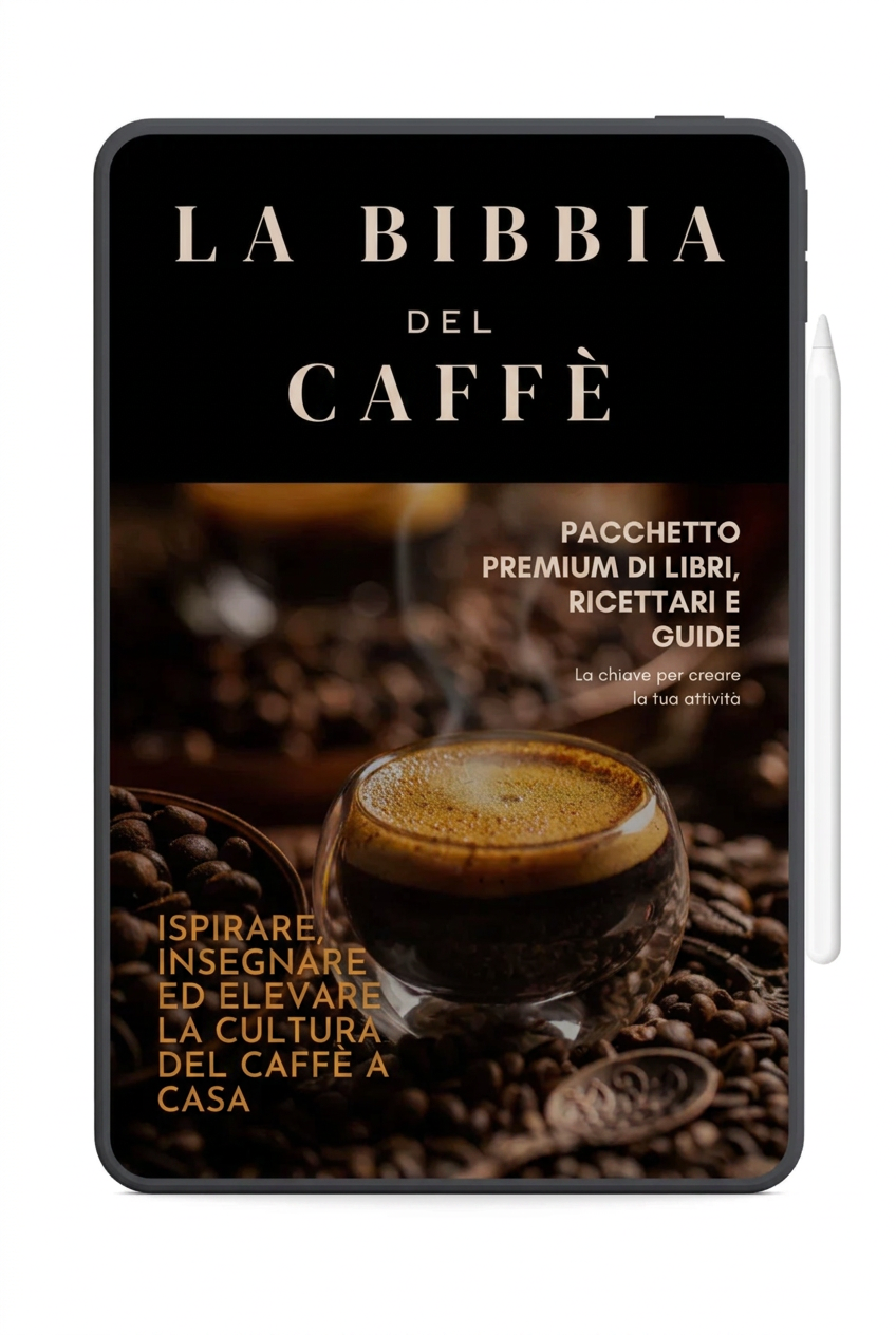 LA BIBBIA DEL CAFFÈ®: PACCHETTO DIGITALE DI 8 LIBRI, BONUS, RICETTARI E GUIDE PREMIUM